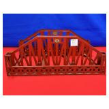 LIONEL RED METAL BRIDGE APPROX 14"