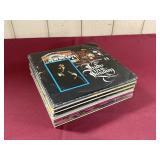 STACK OF VINYL RECORDS: JAMES BROWN, BIFF ROSE,