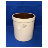 CROWN 3 GALLON CREAM CROCK (DARK LOGO)