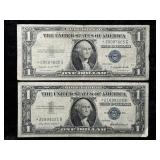 1957 & 1937 G $1 SILVER CERTIFICATE STAR NOTES