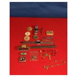 JUNK DRAWER LOT: WATCH BANDS, GENEVA QUARTZ WATCH,