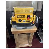 DEWALT PORTABLE PLANER ON MOVABLE CART