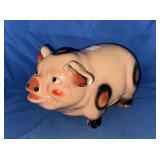 CERAMIC PIGGY BANK WITH CHANGE