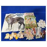 WHITMAN DIE CUT PAPER DOLLS & PARKER BROTHERS