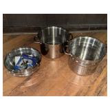 TRAMONITA STAINLESS STEEL STEAMER & DOUBLE