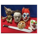 HALLOWEEN SILICONE CLOWN MASK, UGLY HOBBIT (NEEDS