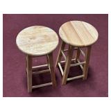 (2) BAR STOOL STYLE SEATS APPROX 23.25"