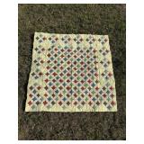 QUILT STYLE COVERLET 50" X 50"