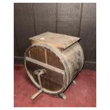 VINTAGE WOODEN BUTTER CHURN APPROX 16" H