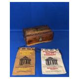 (2) SOMERSET TRUST CANVAS MONEY BAGS & ENGRAVED