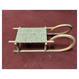 VINTAGE WOODEN SLED APPROX 38"