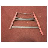 RED WOODEN HANDLE HAND SAW