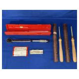 PITTSBURGH TOOLS TORQUE WRENCH, WOOD CHISELS