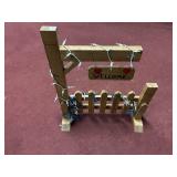 LIGHTED WELCOME FENCE POST DECORATION