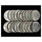 ROLL OF 1964 SILVER KENNDY HALVES $10 FV