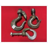 (3) HEAVY DUTY HOOKS
