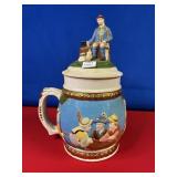 UNMARKED GERMAN STYLE COOKIE JAR APPROX 12"
