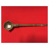 VINTAGE BLACKSMITH LADLE APPROX 15"