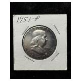 1951 FRANKLIN HALF DOLLAR