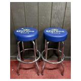 (PAIR) CORONA EXTRA BAR STOOLS 30"
