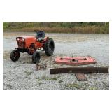 POWER KING 2416 TRACTOR & 75" SCRAPER BLADE