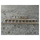 (2) ALUMINUM LADDERS-6 FT FOLDING LADDER & 10-20FT