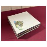 STACK OF VINYL RECORDS: ELTON JOHN, JONI MITCHELL,