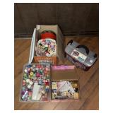 SEW N CRAFTS CASE, TATTING SHUTTLES, TATTING