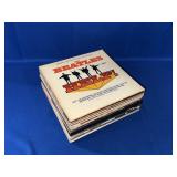 STACK OF RECORDS: ELVIS, THE DOORS, THE PLATTERS,