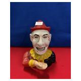 TAIWAN CAST IRON CLOWN BANK