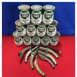 (12) QUAKER STATE MOTOR OIL-FULL  &  SPOUTS