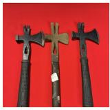(3) HATCHET TOMAHAWKS