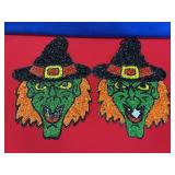 (2) WITCH HALLOWEEN POPCORN MOLDS