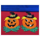 (2) HALLOWEEN JACK-O-LANTERN POPCORN MOLDS