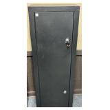 METAL SAFE WITH KEY APPROX 53" X 19" X 10"