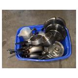 WINCO, WEAREVER, ETC. PANS, POTS, LIDS & CARAFES