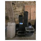 PLASTIC FOOD STORAGE/PREP BINS & LIDS