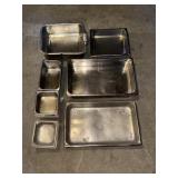 (12) STAINLESS STEEL PREP BINS/STORAGE CONTAINERS