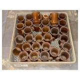 (33) BROWN REGO COFFEE MUGS