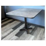 SQUARE GRAY TABLE APPROX 36" X 36"