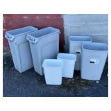 GARBAGE CANS: (2) RUBBERMAID COMMERCIAL PRODUCTS,