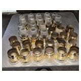 MADE IN TAIWAN CANDLE HOLDERS WITH GLASS TOPPERS