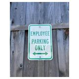 (4) 18" X 12" EMPLOYEE PARKING SIGNS