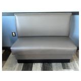 GRAY BOOTH APPROX 45.5" X 22.75" X 36"