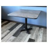 SQUARE GRAY TABLE APPROX 36" X 36"