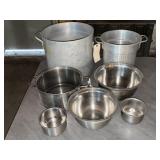 STAINLESS STEEL STOCKPOTS/POTS/BINS