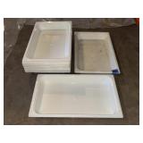 PLASTIC PREP/FOOD BINS APPROX 20.75" X 12.75"
