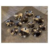 VARIOUS STAINLESS STEEL LIDS