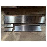 EAGLE STAINLESS STEEL WALL SHELVING WITH BRACKETS