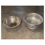 (2) LARGER COLANDERS